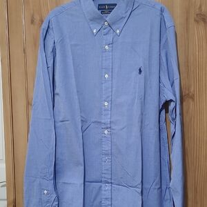 Ralph Lauren Men's Light Blue Button Down Shirt